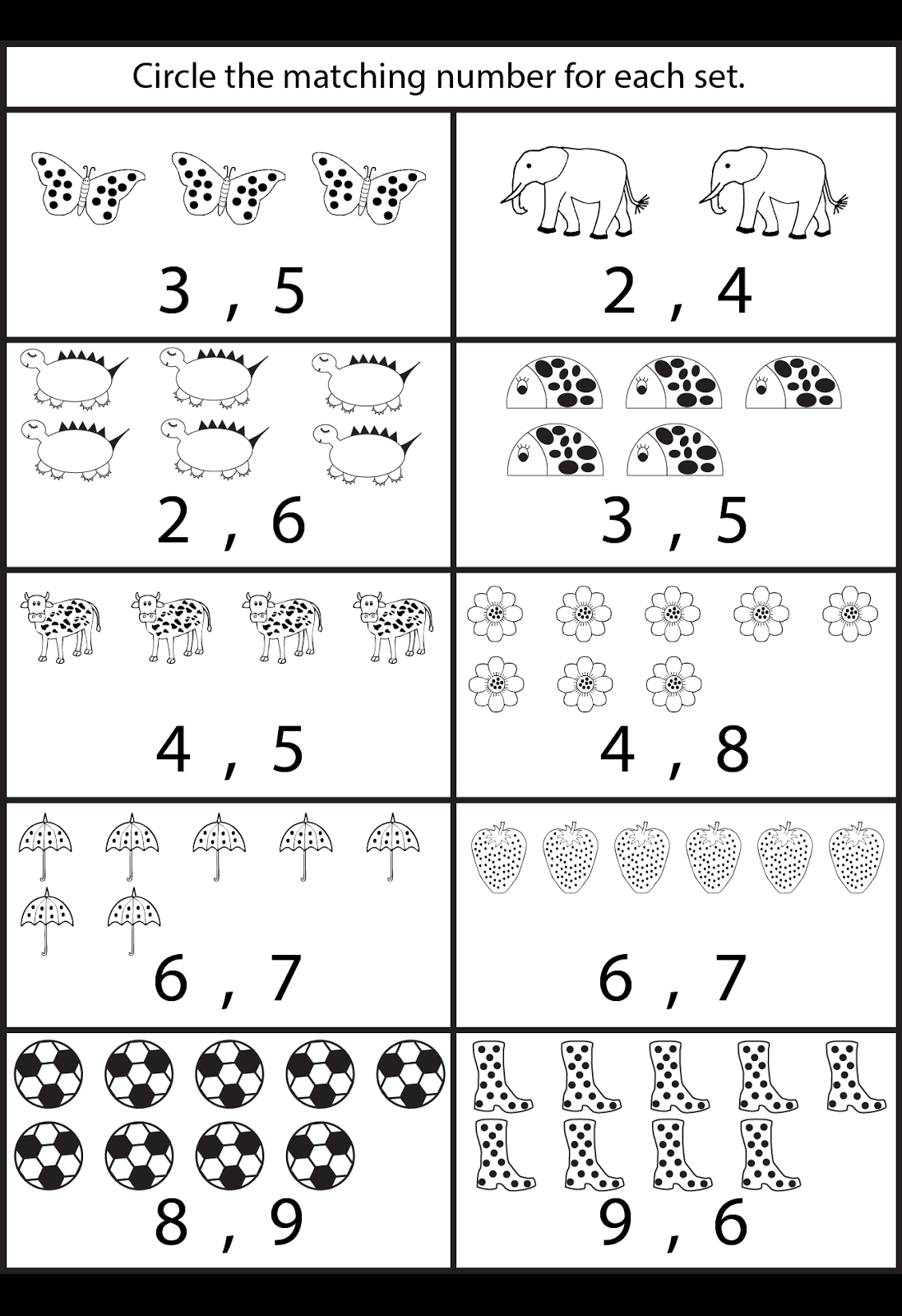 30 Count And Color Worksheets Kindergarten