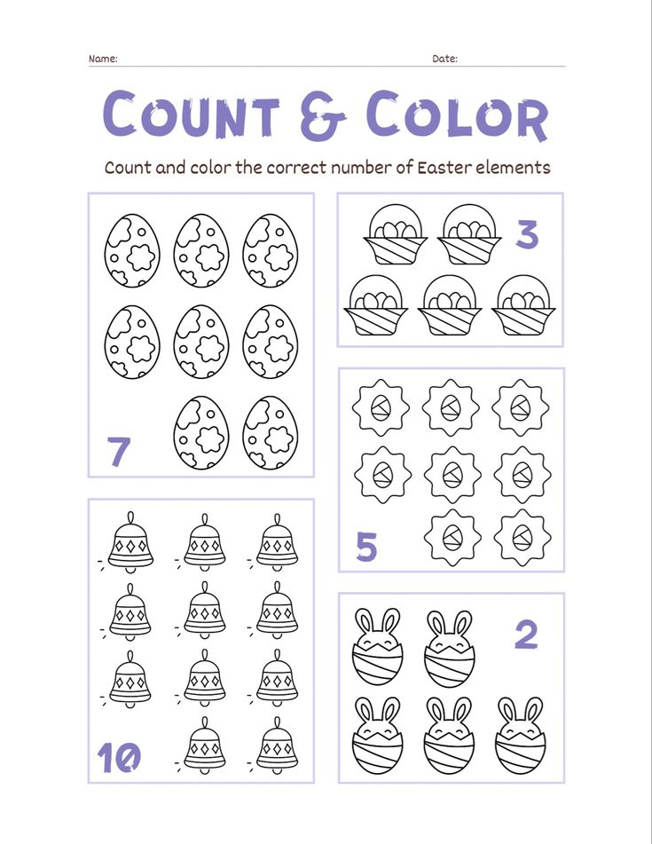 30 Count And Color Worksheets Kindergarten