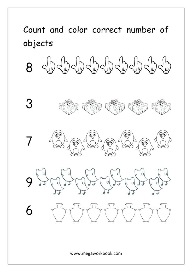 30 Count And Color Worksheets Kindergarten