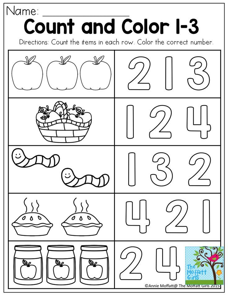 30 Count And Color Worksheets Kindergarten