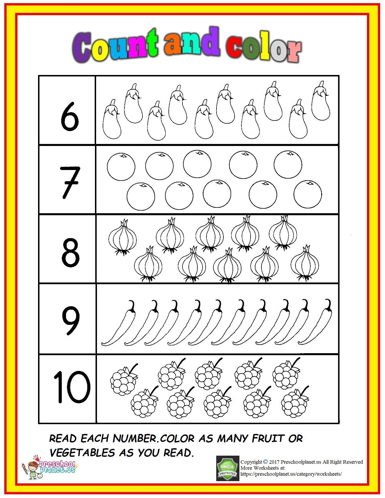 30 Count And Match Worksheets Kindergarten Easy