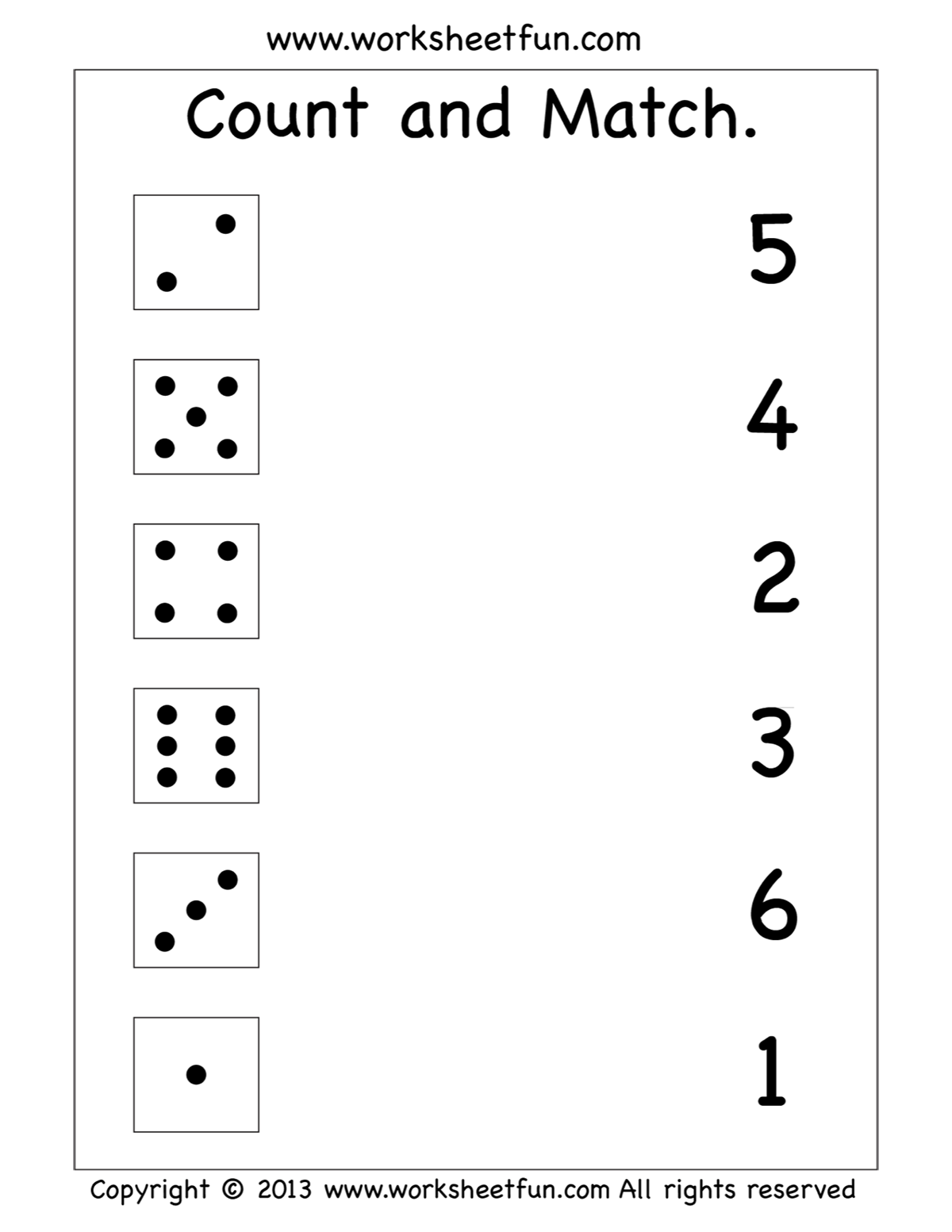 30 Count And Match Worksheets Kindergarten Easy