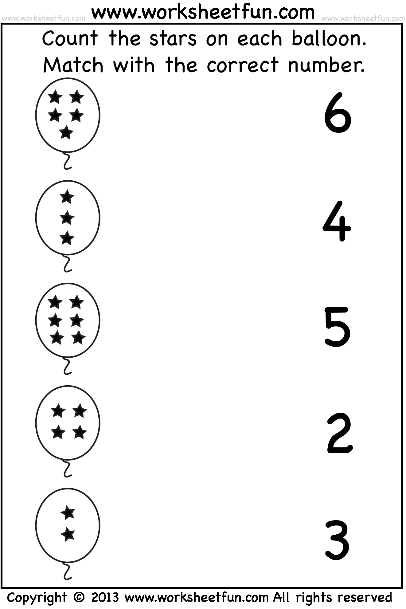 30 Count And Match Worksheets Kindergarten Easy