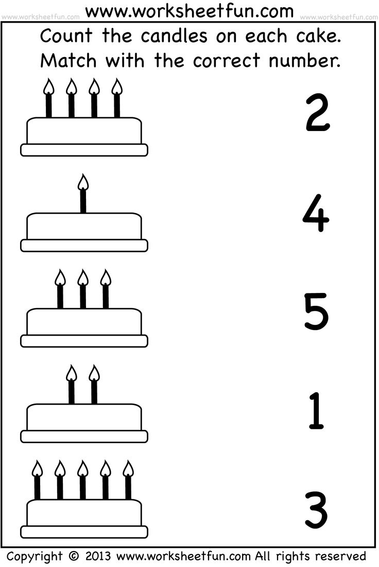 30 Count And Match Worksheets Kindergarten Easy