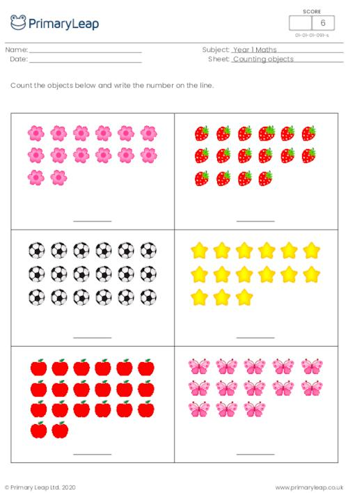 30 Count And Write Worksheets Kindergarten Printable