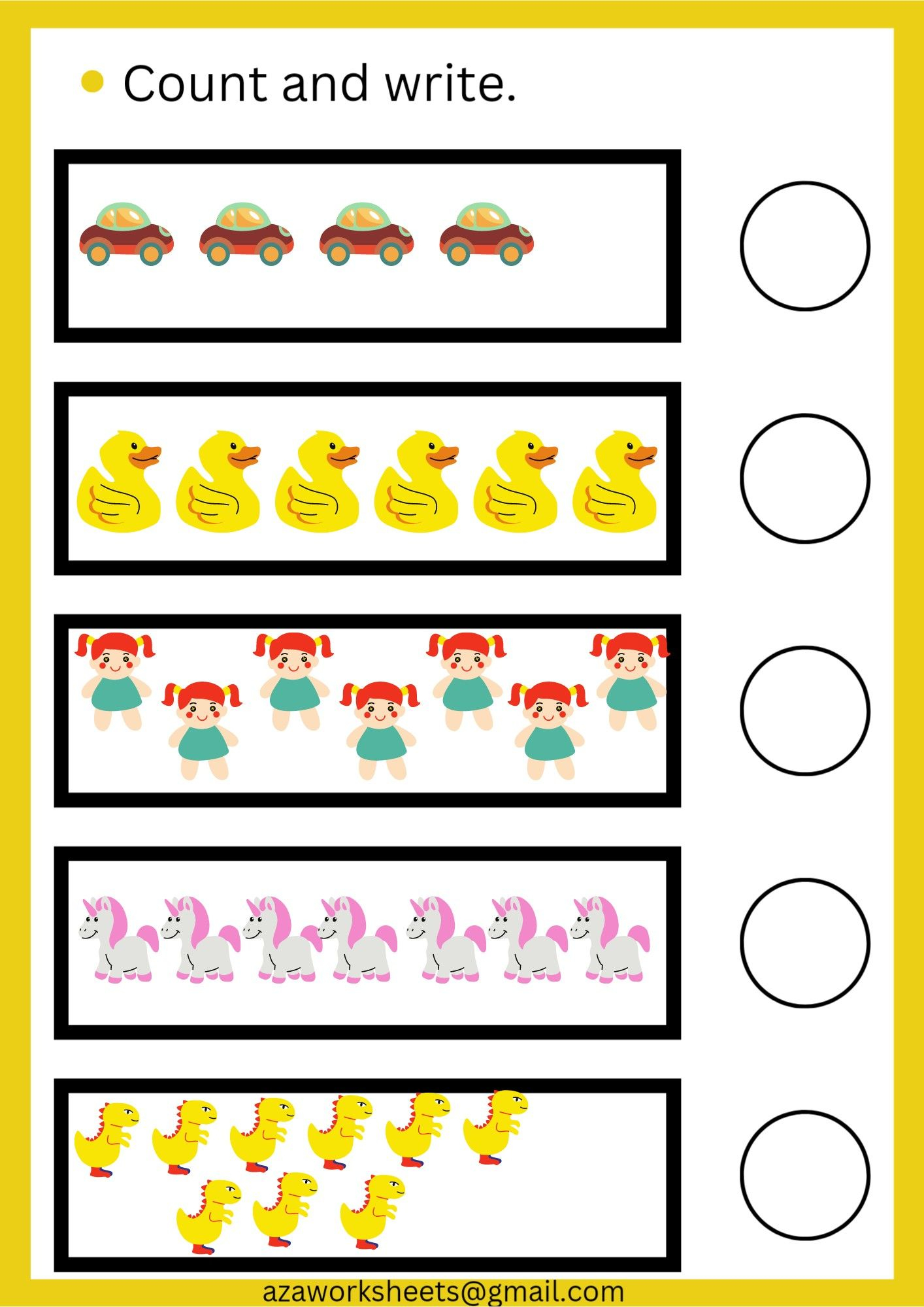 30 Count And Write Worksheets Kindergarten Printable