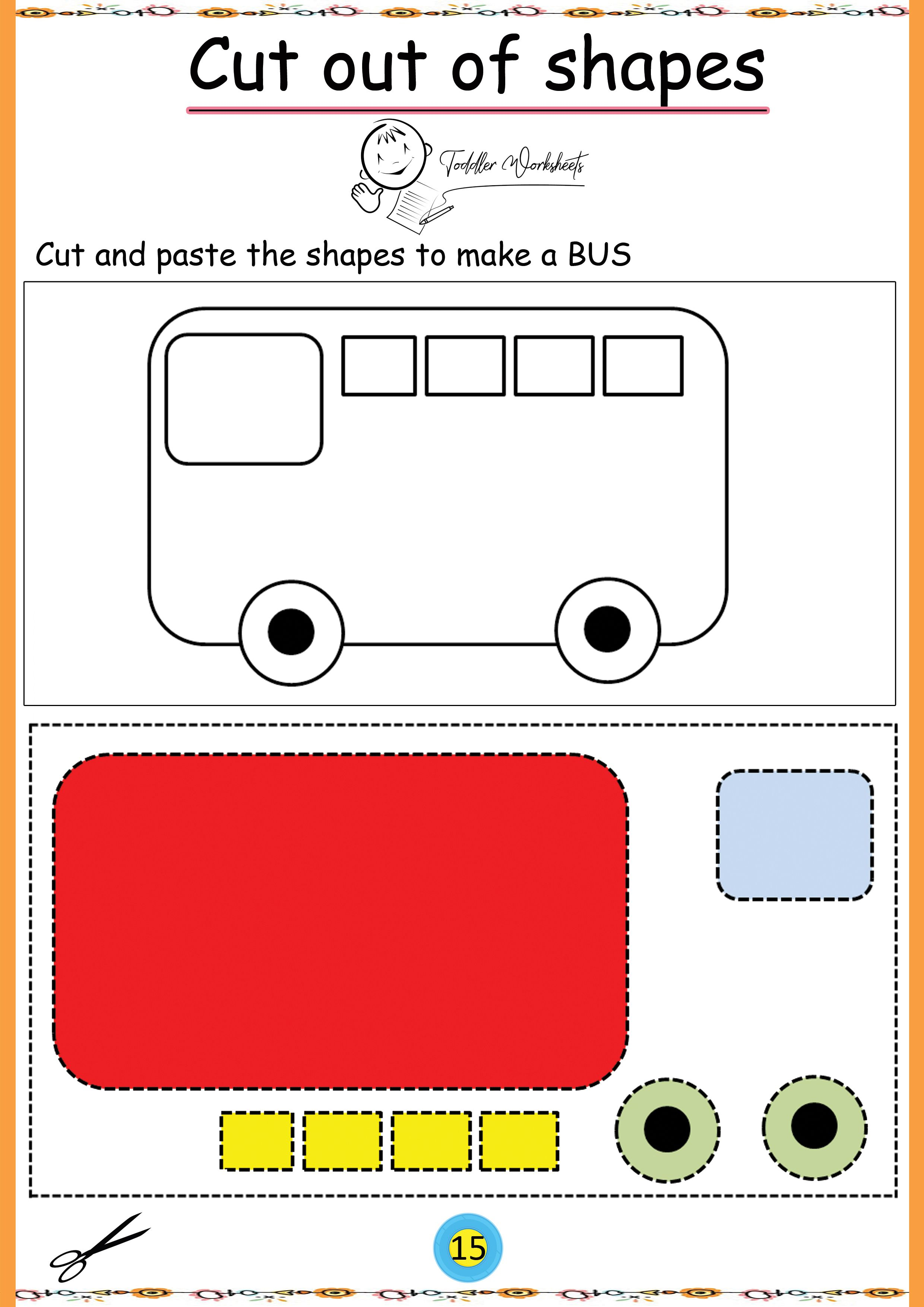 30 Cut And Paste Worksheets Transport