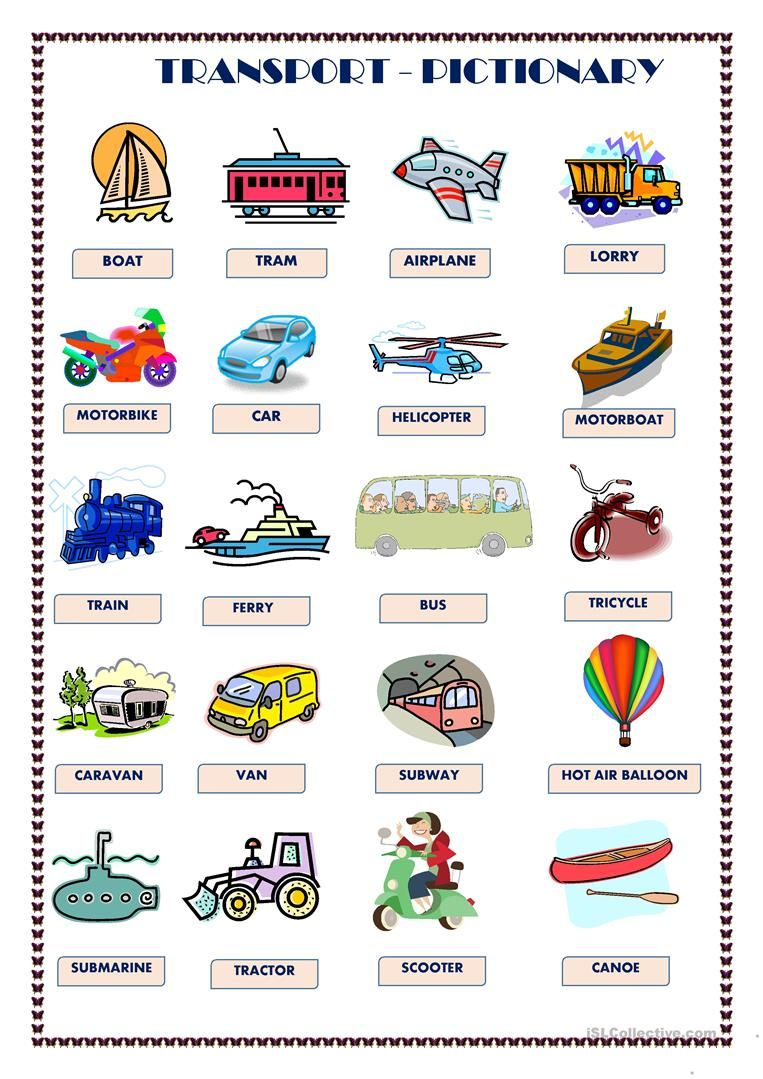 30 Cut And Paste Worksheets Transport