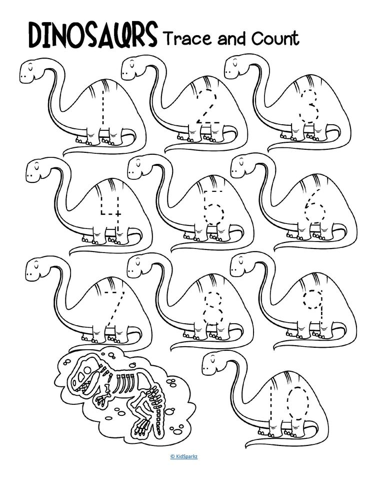 30 Dinosaurs Worksheets For Kindergarten