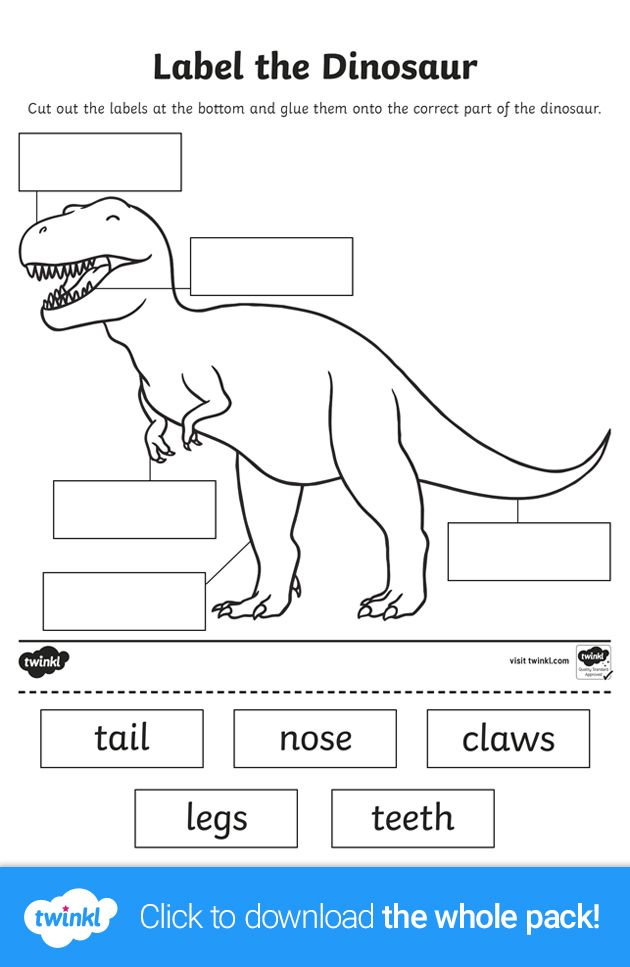 30 Dinosaurs Worksheets For Kindergarten