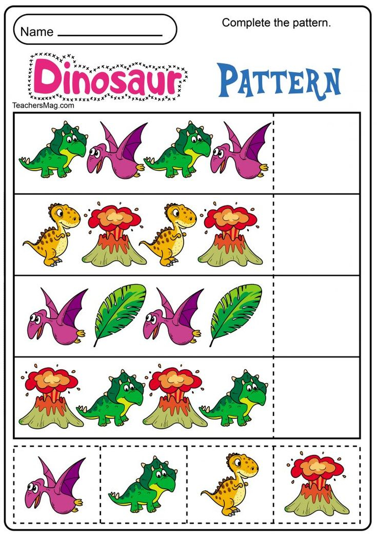 30 Dinosaurs Worksheets For Kindergarten