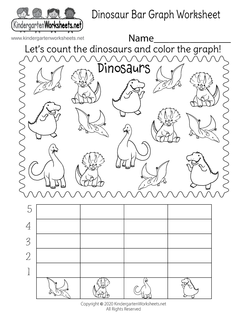 30 Dinosaurs Worksheets For Kindergarten