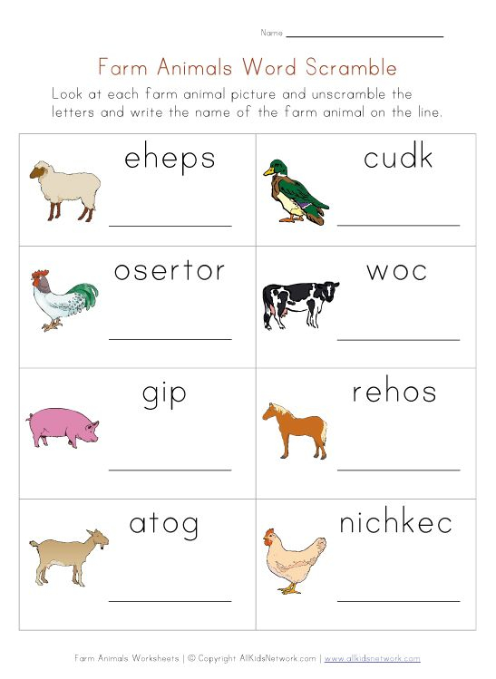 30 Domestic Animals Worksheets For Kindergarten