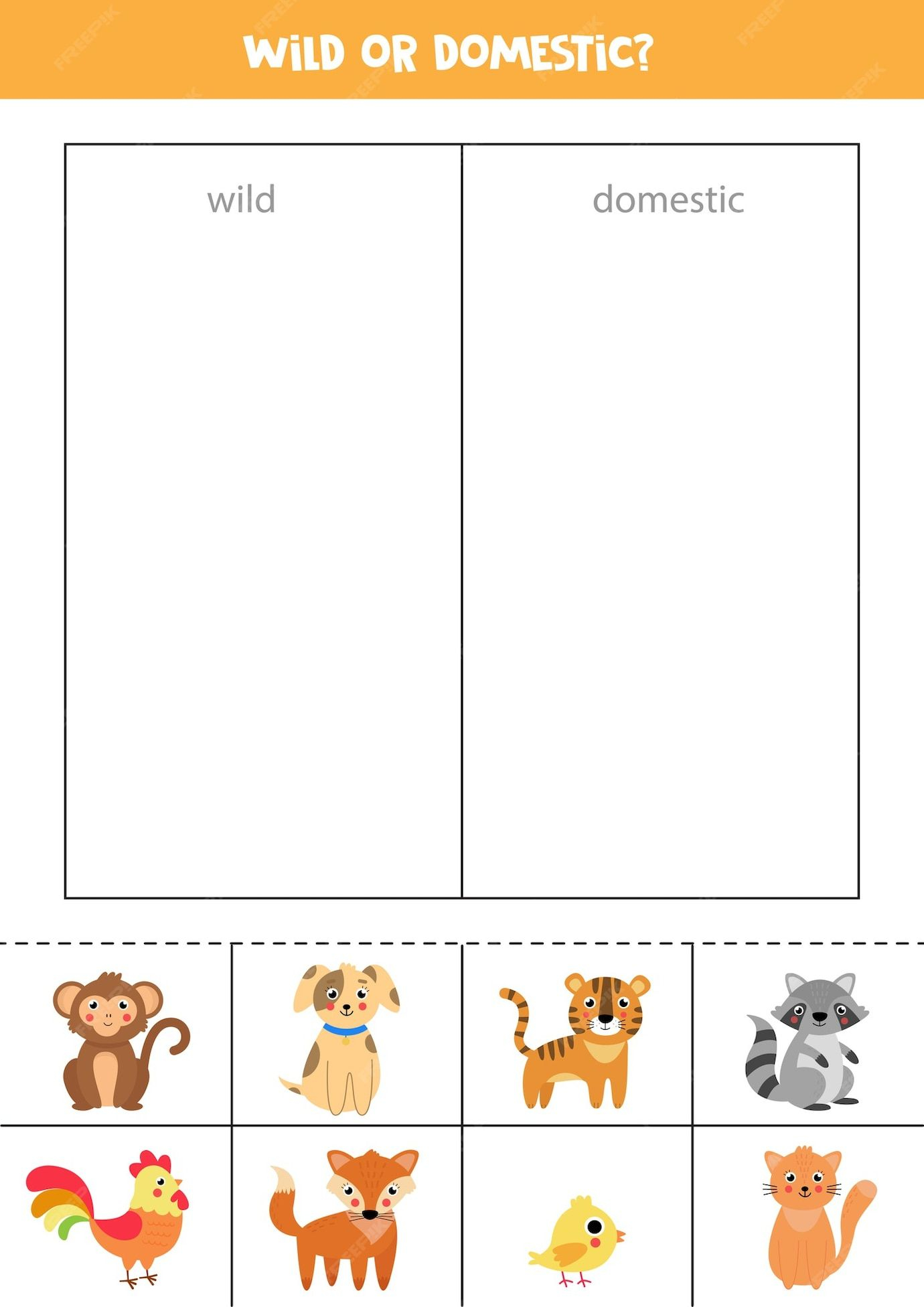 30 Domestic Animals Worksheets For Kindergarten