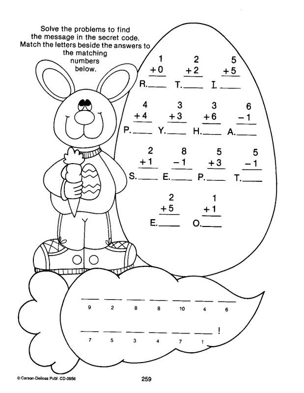 30 Easter Worksheets Preschool Math