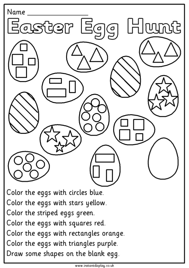 30 Easter Worksheets Preschool Math