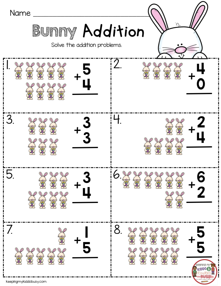 30 Easter Worksheets Preschool Math