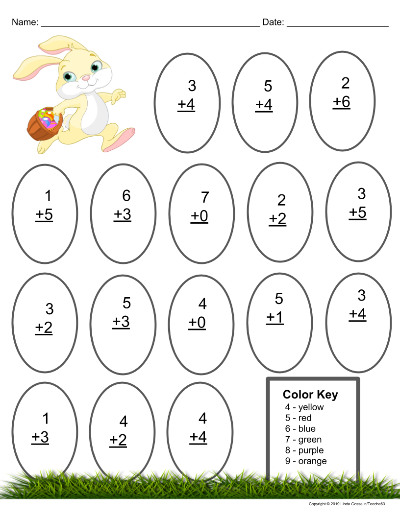 30 Easter Worksheets Preschool Math