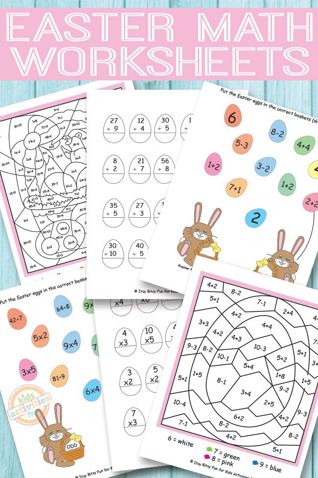 30 Easter Worksheets Preschool Math