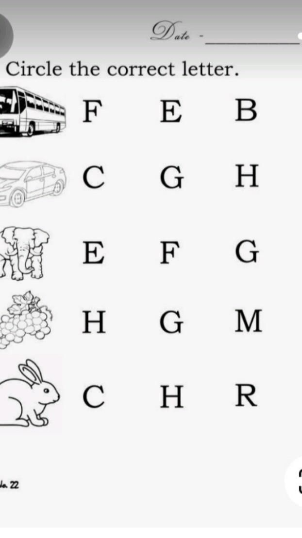 30 English Worksheets For Kindergarten R