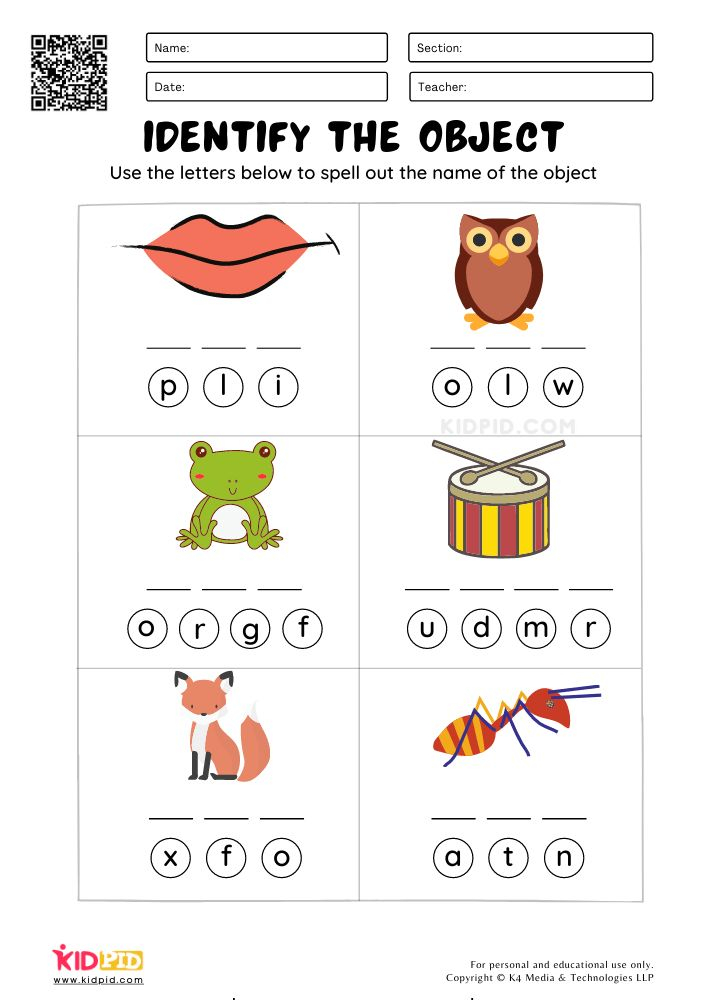 30 English Worksheets For Kindergarten R