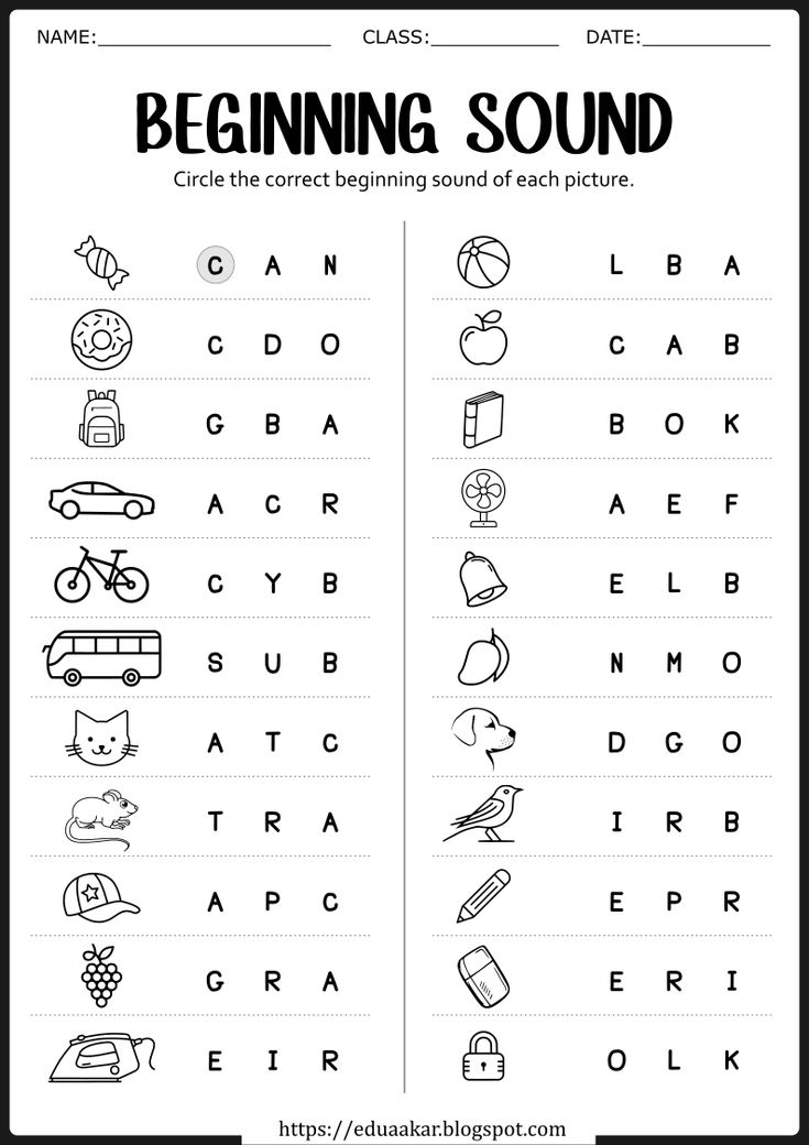 30 English Worksheets For Kindergarten R