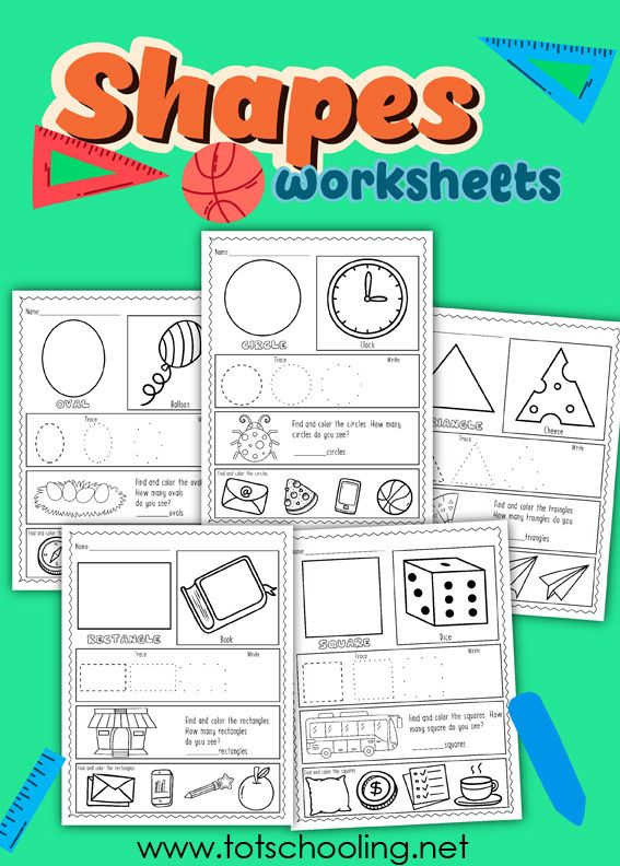 30 Evs Worksheets For Kindergarten Shapes