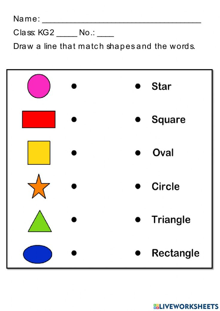 30 Evs Worksheets For Kindergarten Shapes