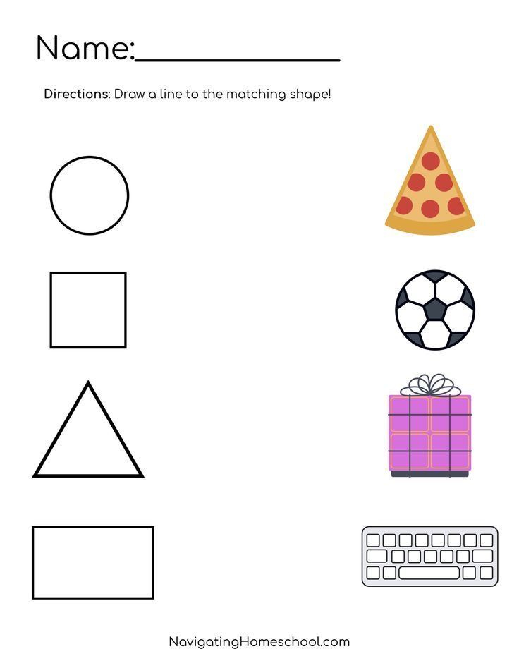 30 Evs Worksheets For Kindergarten Shapes