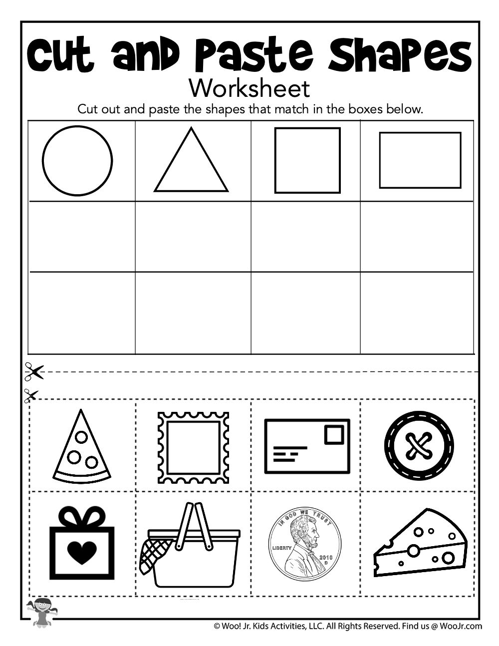 30 Evs Worksheets For Kindergarten Shapes