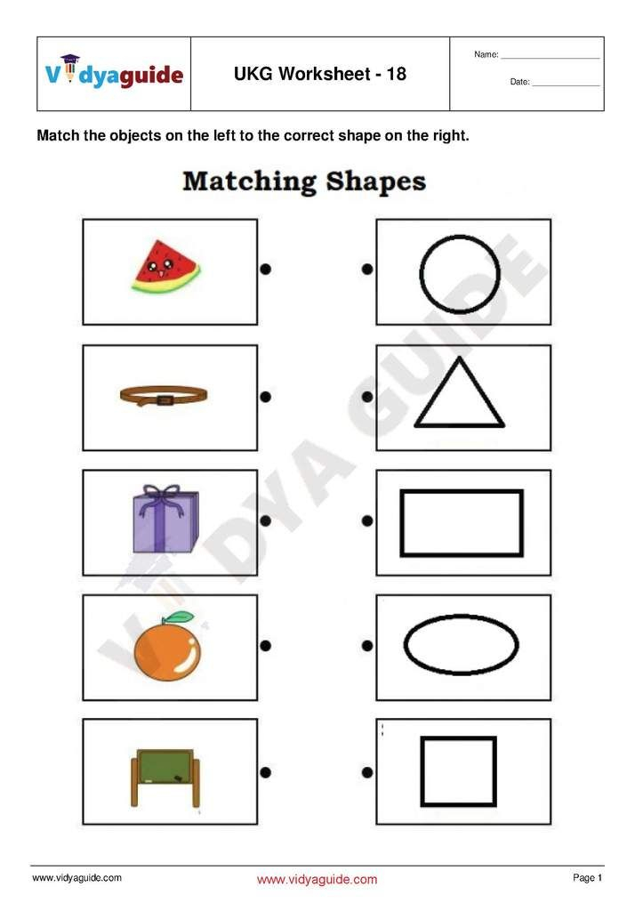 30 Evs Worksheets For Kindergarten Shapes