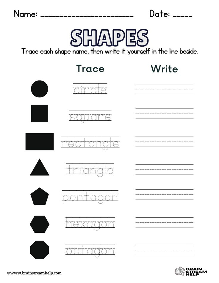 30 Evs Worksheets For Kindergarten Shapes