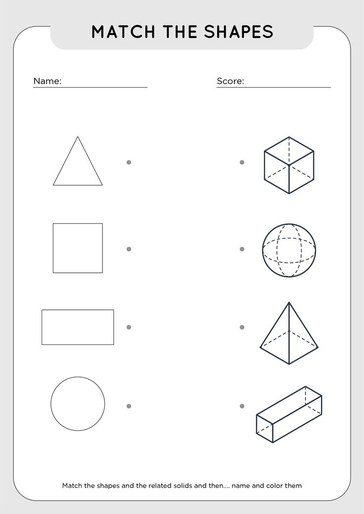 30 Evs Worksheets For Kindergarten Shapes