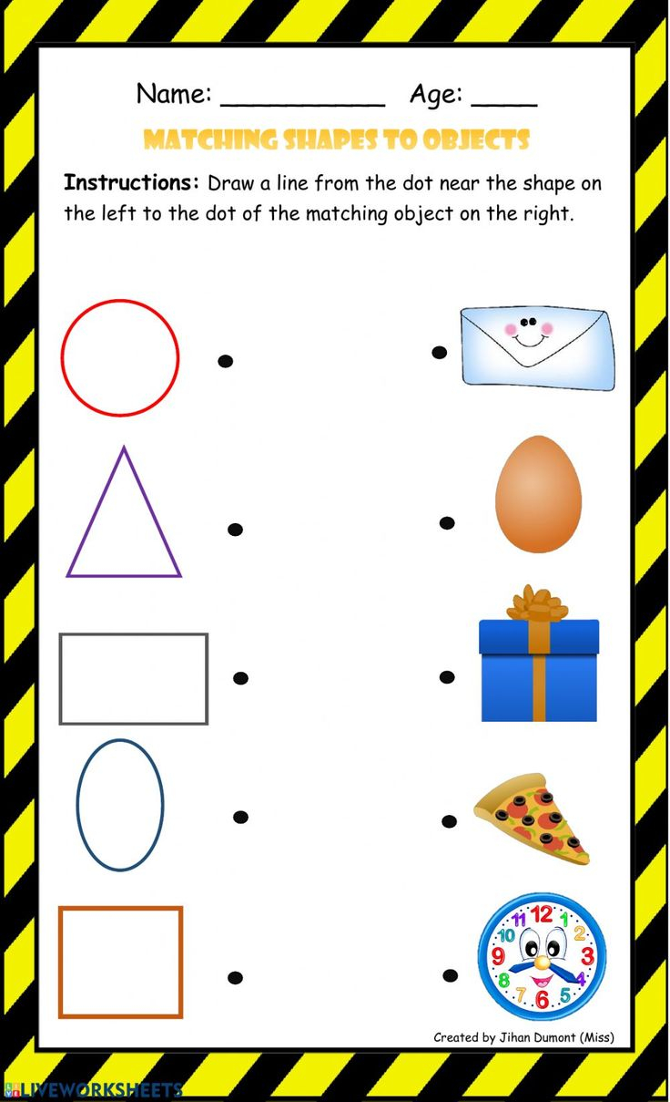 30 Evs Worksheets For Kindergarten Shapes