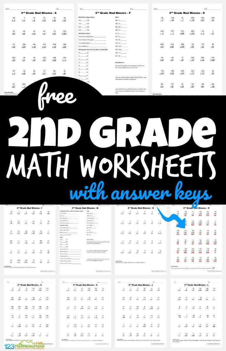 30 Fun Math Worksheets For 2Nd Grade