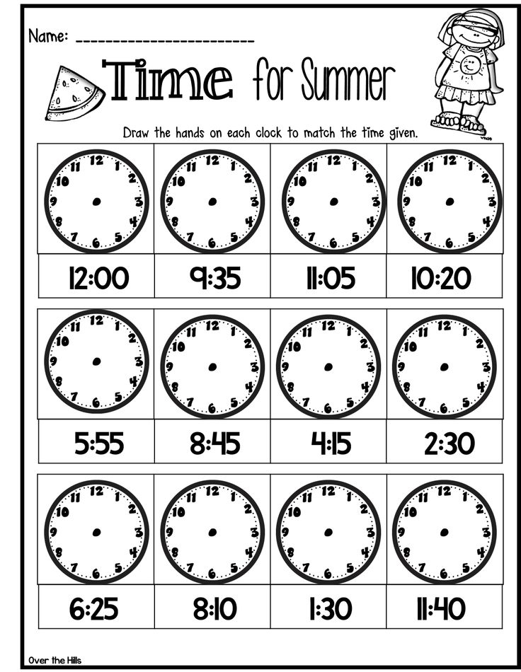 30 Grade 3 Math Worksheets Clock