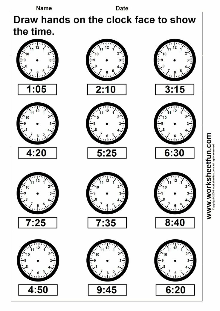 30 Grade 3 Math Worksheets Clock