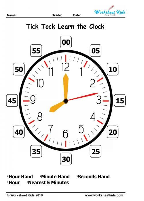 30 Grade 3 Math Worksheets Clock