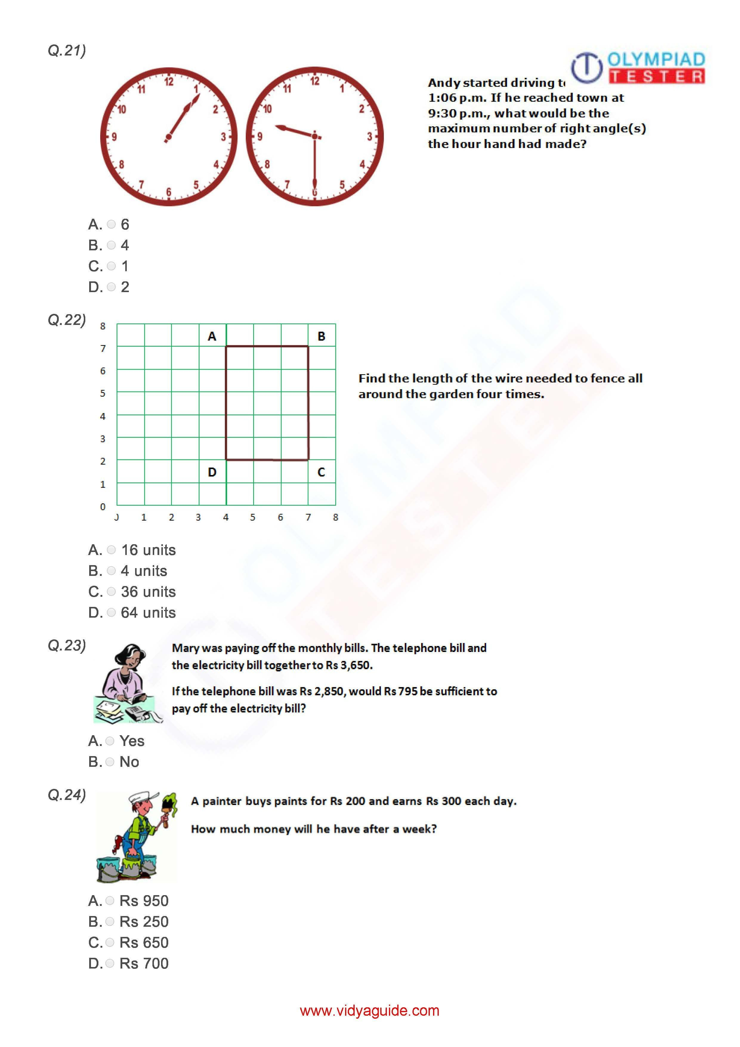 30 Grade 3 Math Worksheets Clock