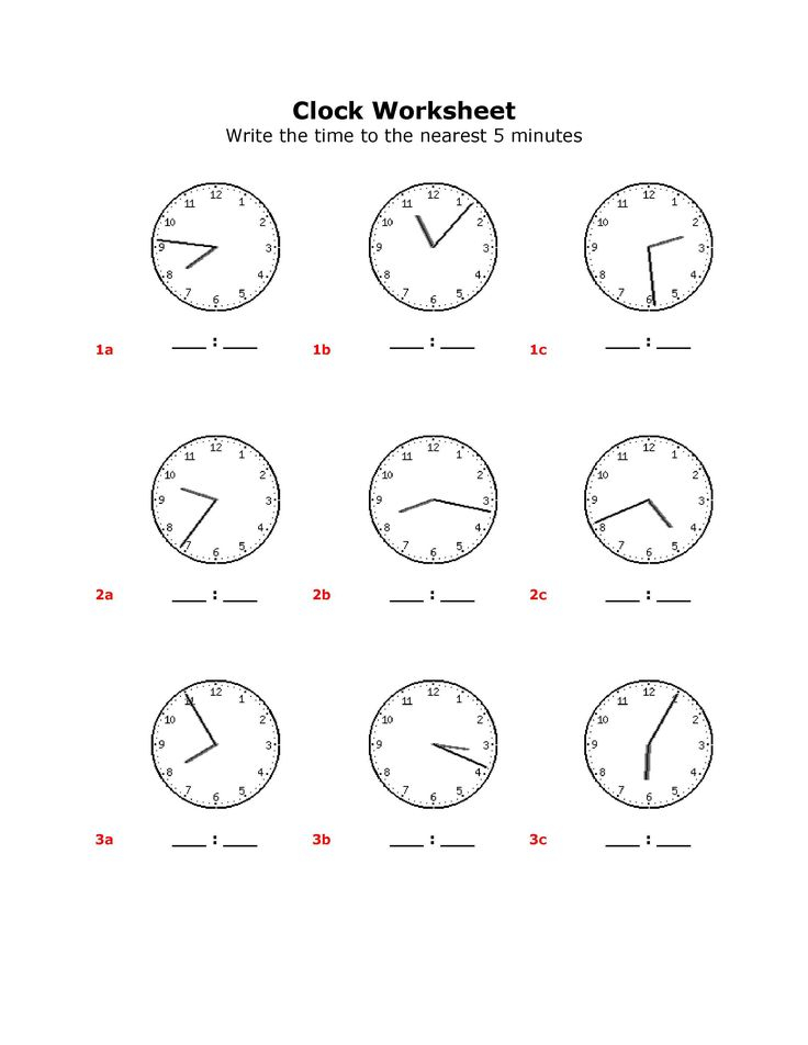 30 Grade 3 Math Worksheets Clock