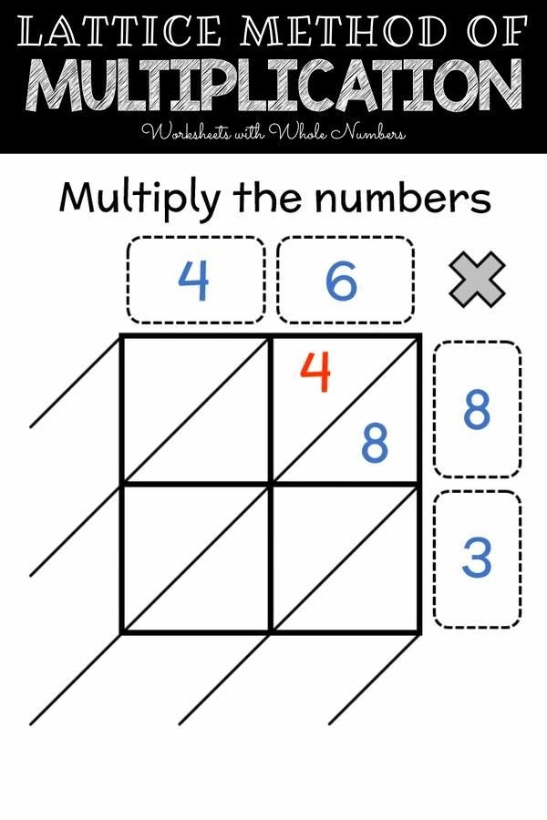 30 Lattice Method Multiplication Worksheets