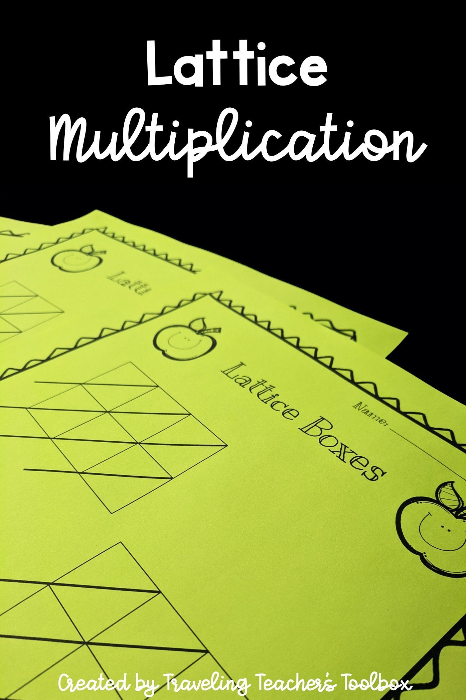 30 Lattice Method Multiplication Worksheets