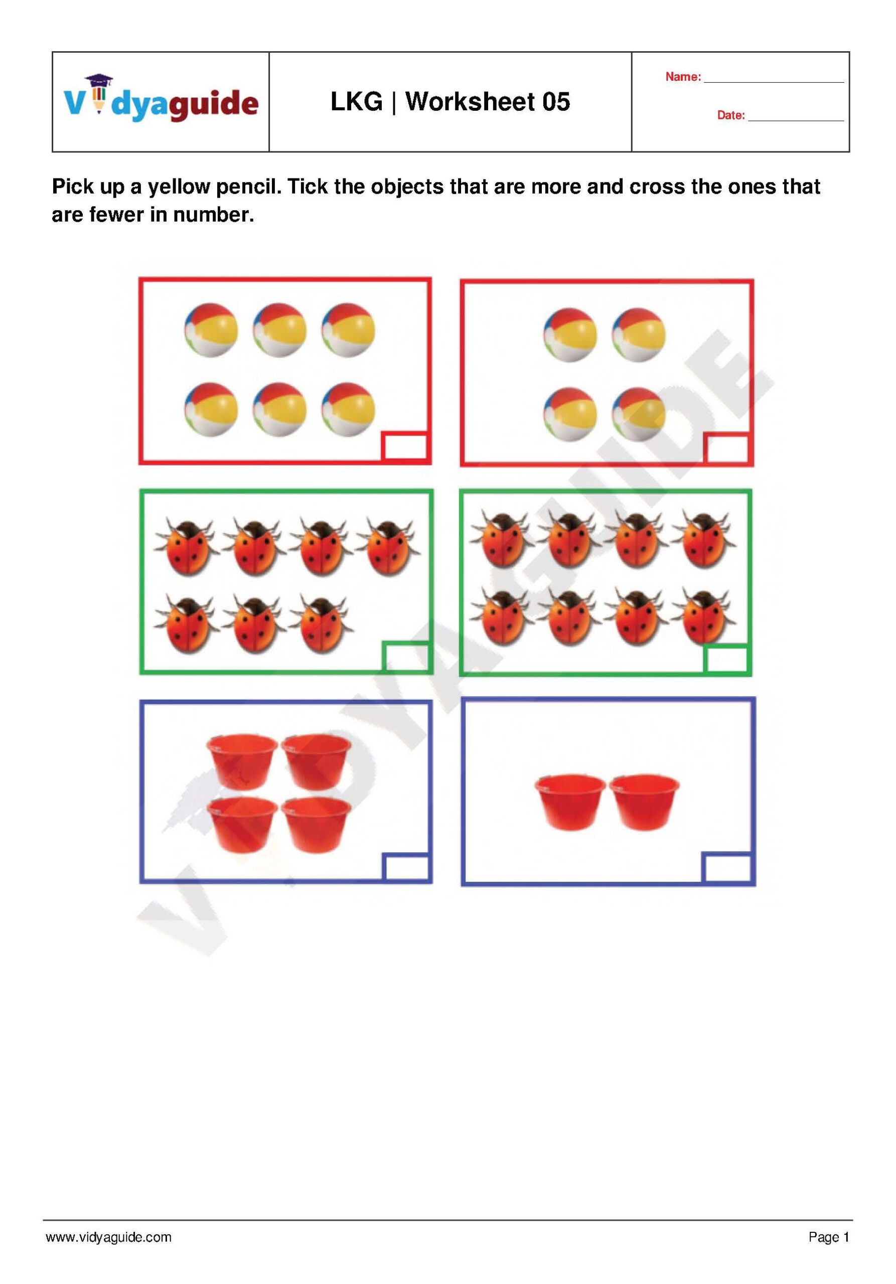 30 Lkg Worksheets Preschool Math