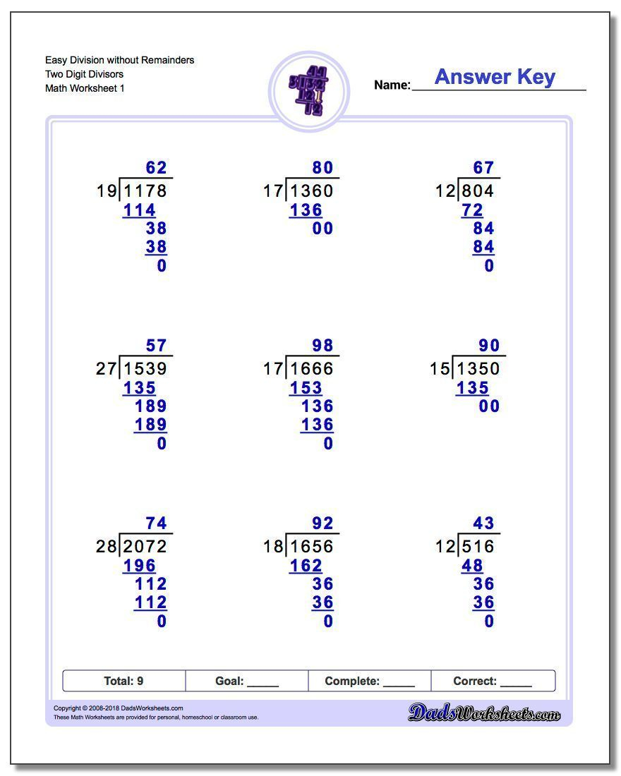 30 Long Division Worksheets 6Th Grade Multiplication