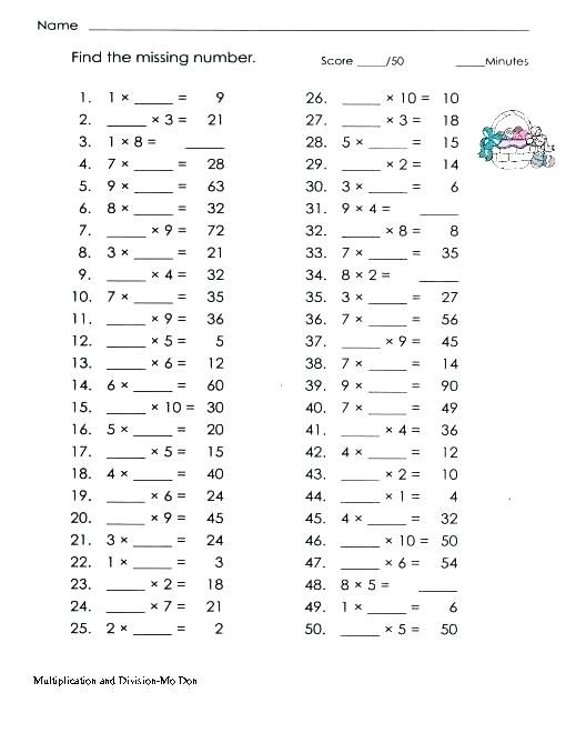 30 Long Division Worksheets 6Th Grade Multiplication