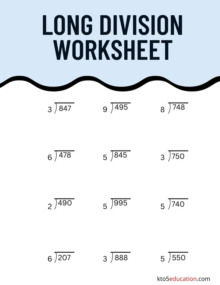 30 Long Division Worksheets 6Th Grade Multiplication