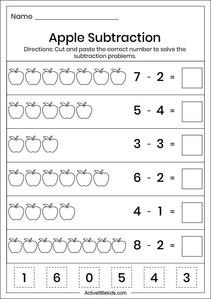 30 Math Subtraction Worksheets For Kids