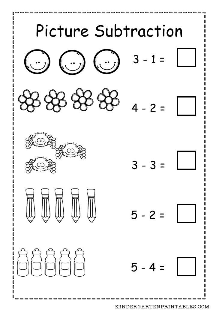 30 Math Subtraction Worksheets For Kids