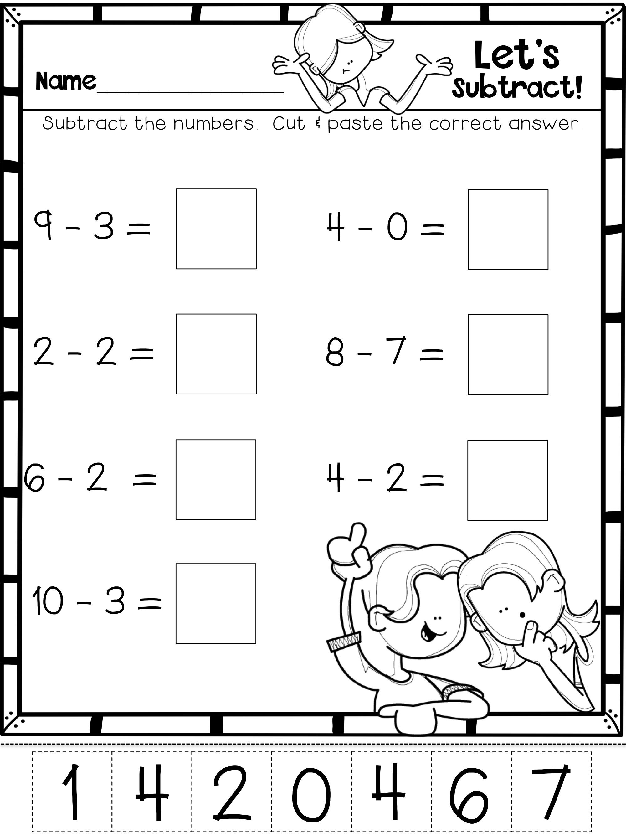 30 Math Subtraction Worksheets For Kids