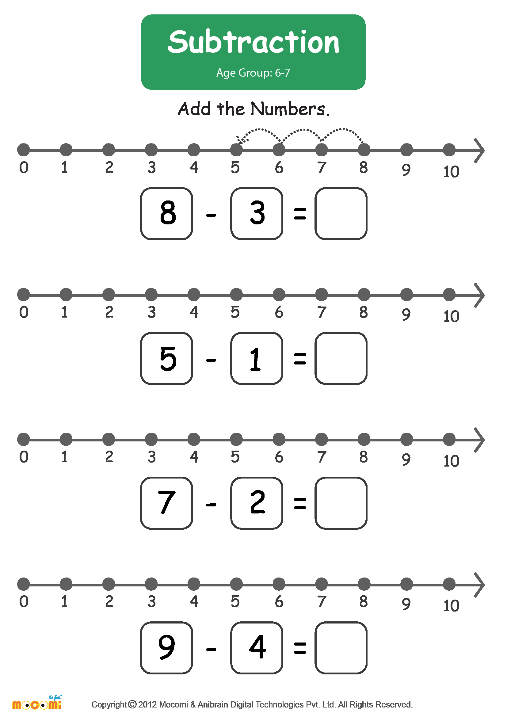 30 Math Subtraction Worksheets For Kids